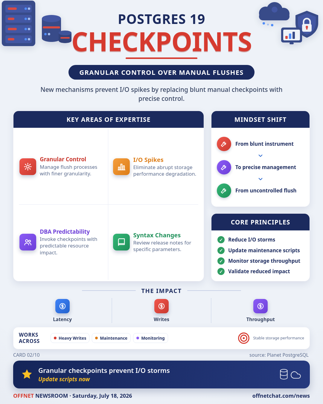 Postgres 19 Adds Granular Control Over Manual Checkpoints